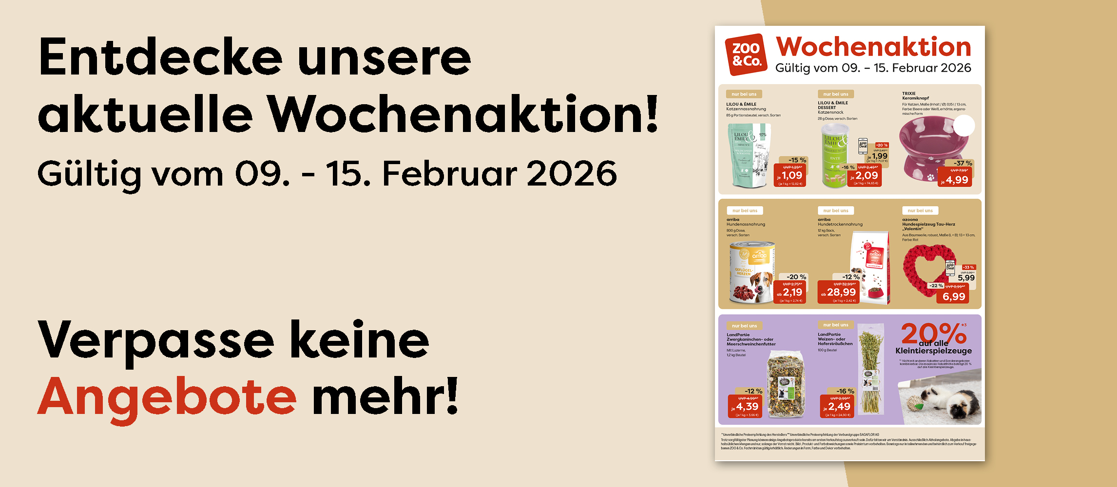 Entdecke unsere aktuelle Wochenaktion vom 09. - 15.02.2026!